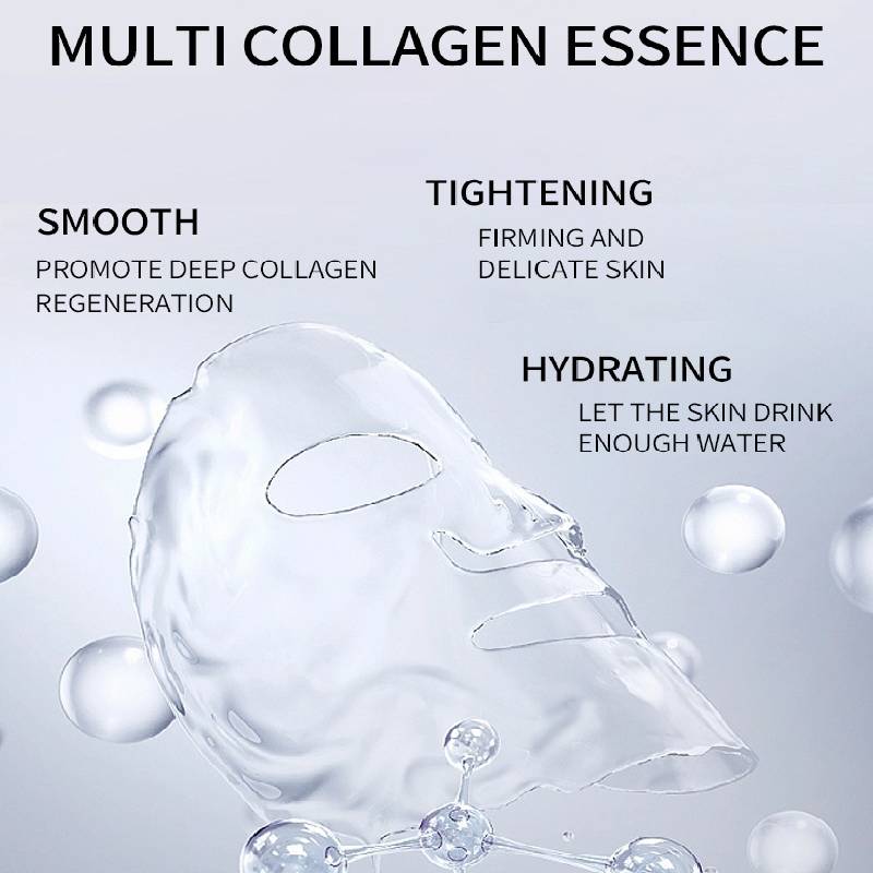 Глубокая коллагеновая маска для лица против морщин для лифтинга, упругости и осветления