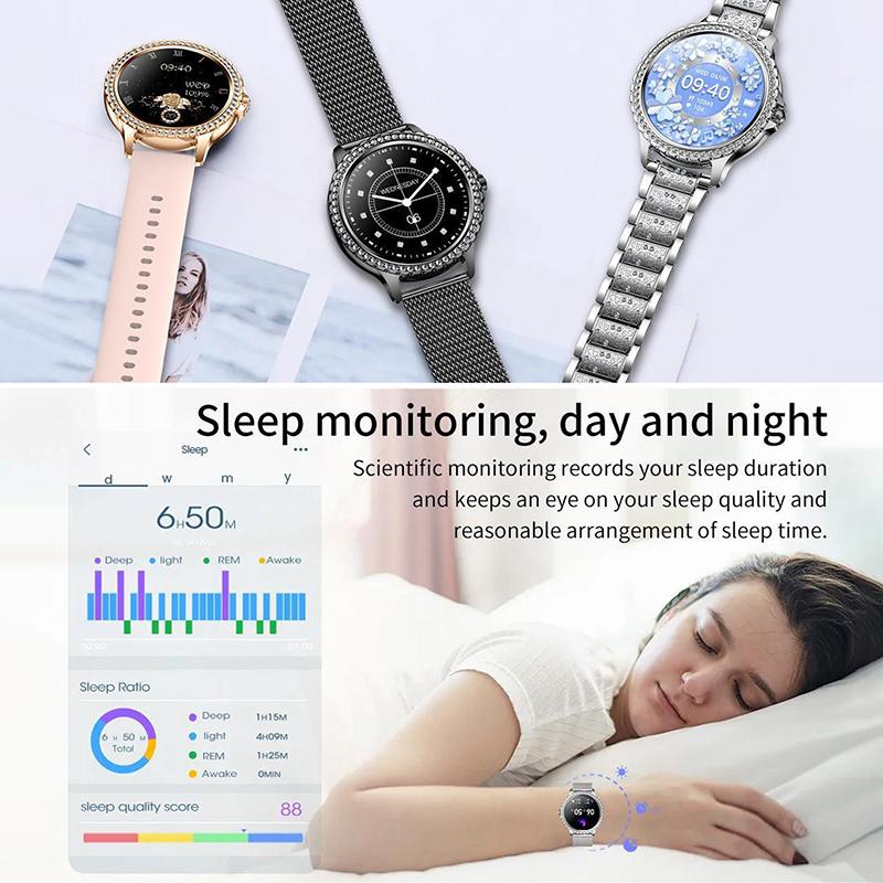 SCIONE Новые модные женские умные часы Bluetooth Call AI Voice Assistant Health Monitoring Life водонепроницаемые спортивные часы