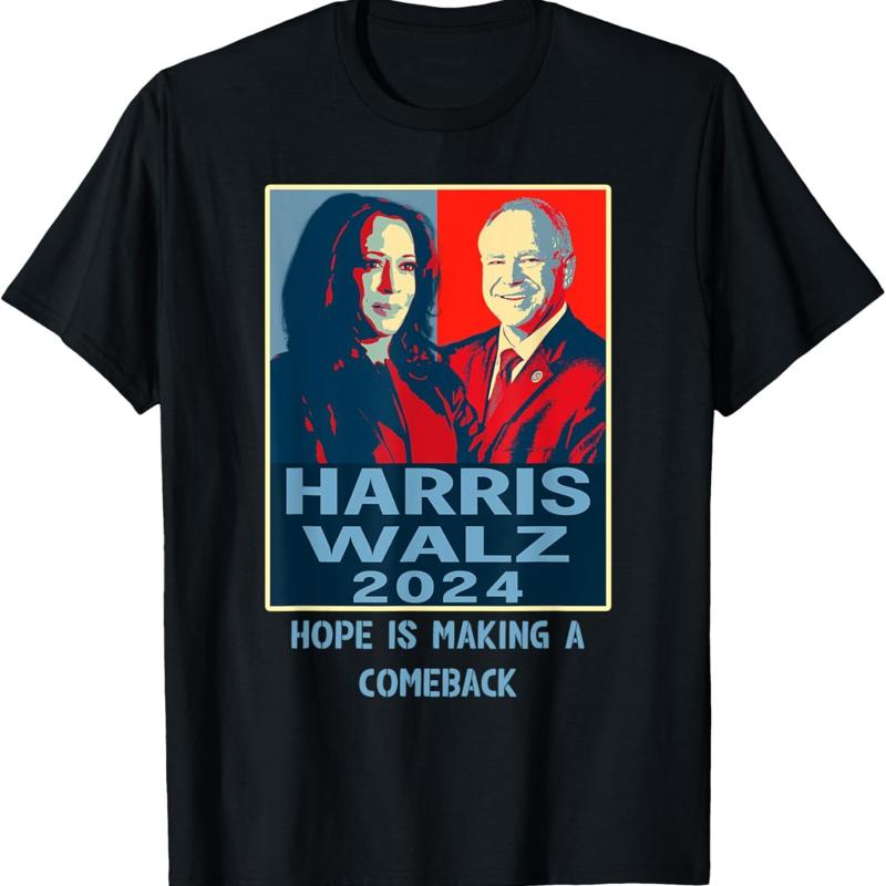 Hope Is Making A Comeback harris waltz 2024 walz Election T Shirt