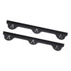2PCS Stove Gap Filler Stainless Steel Easy Cleanup Black Stovetop Counter Gap Guard for Kitchen