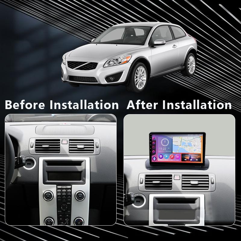 Android Car Radio для Volvo C30 S40 V50 C70 2006 2007-2012 Мультимедиа Bluetooth Плеер Навигация 4G GPS Carplay стерео