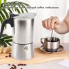 Double Valve Stovetop Coffee Maker 200 Ml Capacity Hand Brewed Coffee Pot Moka Pot  Coffee Brewing