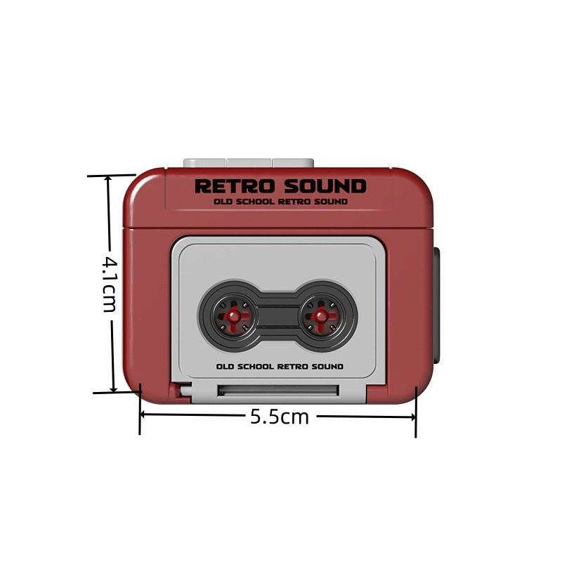 Новый Ретро Магнитофон Подарок для Пары Брелок Мини Запись Веселая Музыкальная Шкатулка AVE