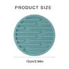 6Pcs Silicone Coasters Cup Mats Dining Decors Unique Round Shape Drink Mats Silicone Texture Suitable for Household Use