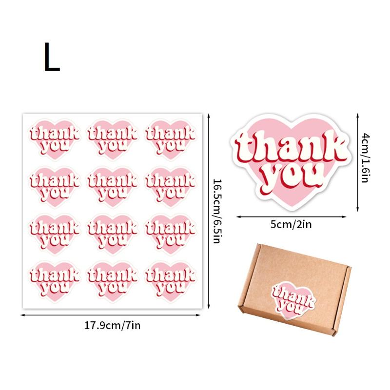 30 Sheets Bow Thank You Adhesive Stickers Smudge-Proof Decor Labels for Bridal Shower Gift Wrapping Envelope Seals