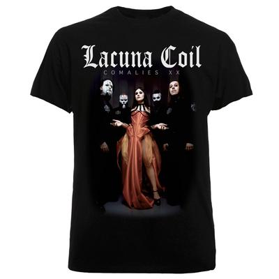 Ретро Футболка Comalies XX Lacuna Coil Классическая Черная Унисекс S-5XL IM1008 Унисекс Футболка