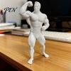 Реалистичная фигурка мышц, 3D-печатная фигурка бодибилдера, Мини-фигурка спортсмена для рабочего стола, Детальная скульптура из ПЛА, Мускулистая фигурка для спортзала