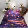 Night View Carpet Cartoon Living Room Bedroom Kitchen Sofa Table Balcony Rug Non-slip Washable Mat Exquisite Ornaments