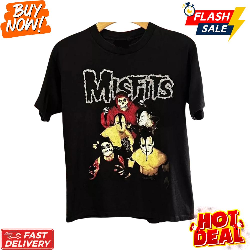 Горячая 1998 Misfits Here Comes The Dead Перепечатка Ретро Стиль Унисекс Футболка S-5XL Унисекс Футболка