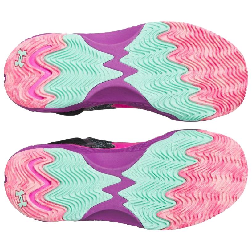 Under Armour Spawn 7 Black Andromeda Purple Мужские кроссовки Comet-Green 3028834-001