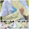 Flared Sunscreen Arm Sleeves Bow Cycling Arm Cover Cute Ice Silk Arm Sleeves  Ladies