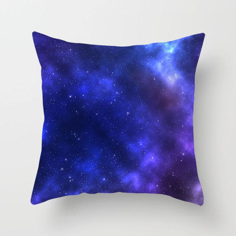 Beautiful Starry Sky Landscape Printing Pillowcase Sofa Decoration Car Office Seat Cushion Cover Room Home Decoration Pillowcase