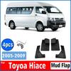 2005-2011 передние и задние 4 шт. для Toyota Hiace 7 мест, брызговики, брызговики на крыло, брызговики, автомобильные аксессуары, брызговик