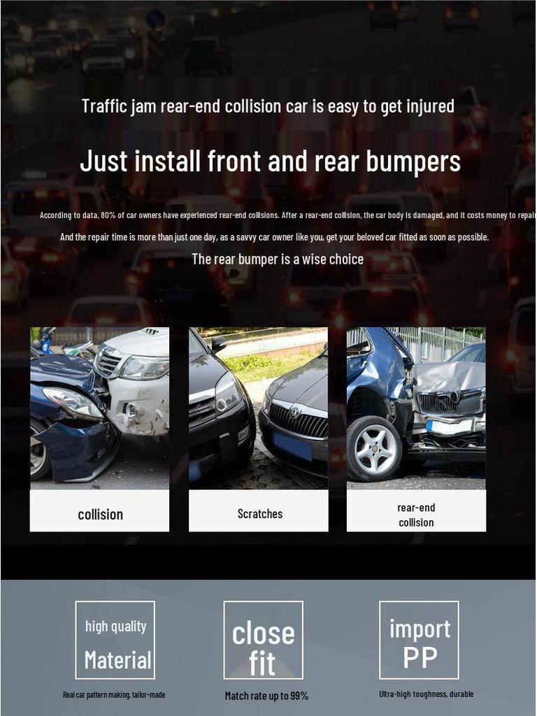 Suitable for Toyota Camry (2006-2011) Front and Rear Bumpers