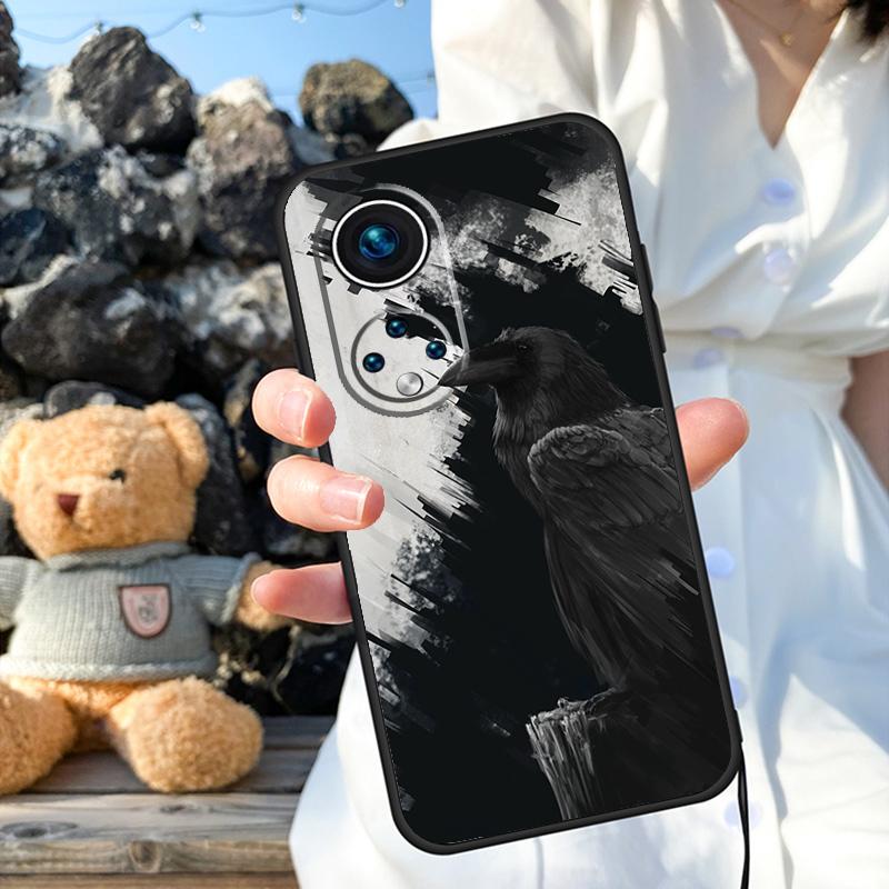Crow Raven Dark Skull Case For Honor X8a X9a X6a X7a X6 X7 X8 X9 X9b X8b Honor 70 50 90 Lite Magic 5 6 Pro Cover