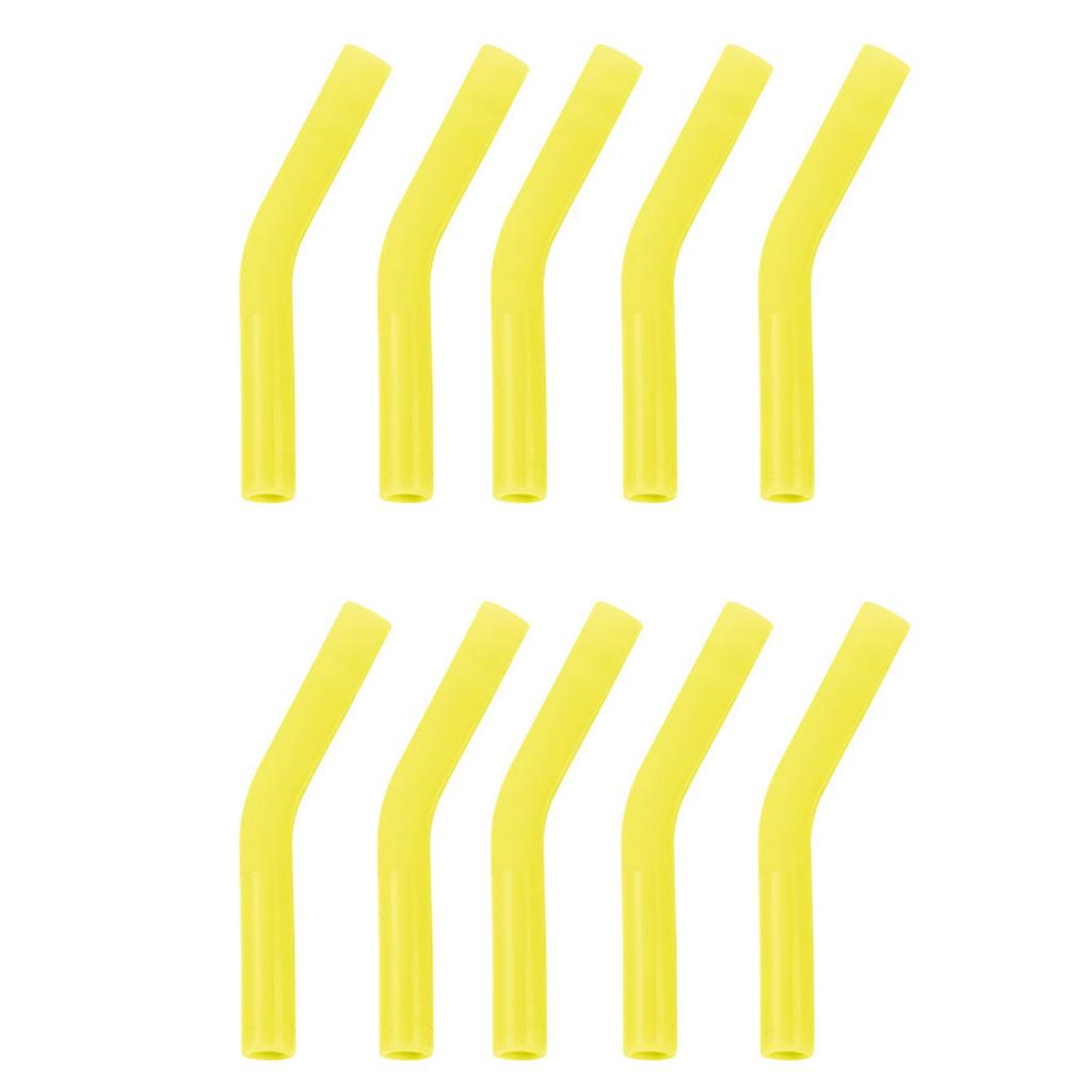 10 Pcs 304 Stainless Steel Straw Silicone Cover Suitable for 8mm Color Straw Nozzle Cover Silicone Head Straw Set