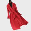 "2024 Trendy Women's Slim Double-Sided Wool Belt Coat for Autumn/Winter"