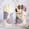 Cotton Cat Claw Oven Mitts Anti-scalding Oven Gloves Dish Bowl Holder Oven Handschoen Hand Clip Tools Potholder Kitchen Gloves