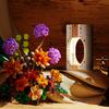 New Year Home Decor Artificial Flower Bouquet Building Blocks With Luminous Vase MOC Flowers Blocks DIY Kids Toys