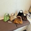New Fashion Cloud Bag Trendy Shoulder Messenger Bag Niche Design Pleated Handbag