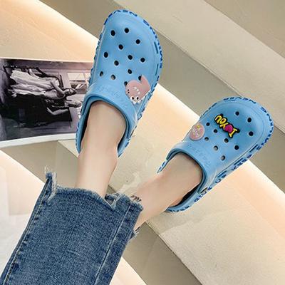 Пещерная обувь женская летняя модная повседневная сумка с пустой головой тапочки новые персонализированные нескользящие износостойкие уличные пляжные тапочки