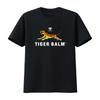 Футболка Tiger Balm 100% Хлопок с Смелым Принтом Идеально для Любителей Животных и Ищущих Комфорт винтажный Стиранный мужская графическая