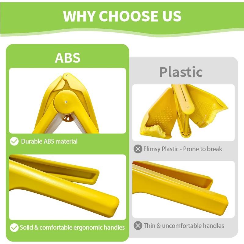 Соковыжималка для лимона и лайма Max для извлечения сока. Простая в использовании плоская соковыжималка для лимона с рычагом соковыжималки и встроенным ситечком желтого цвета.