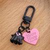 Cute And Personalized Little Ghost Ghost Love Pendant, Round Buckle Bag Pendant