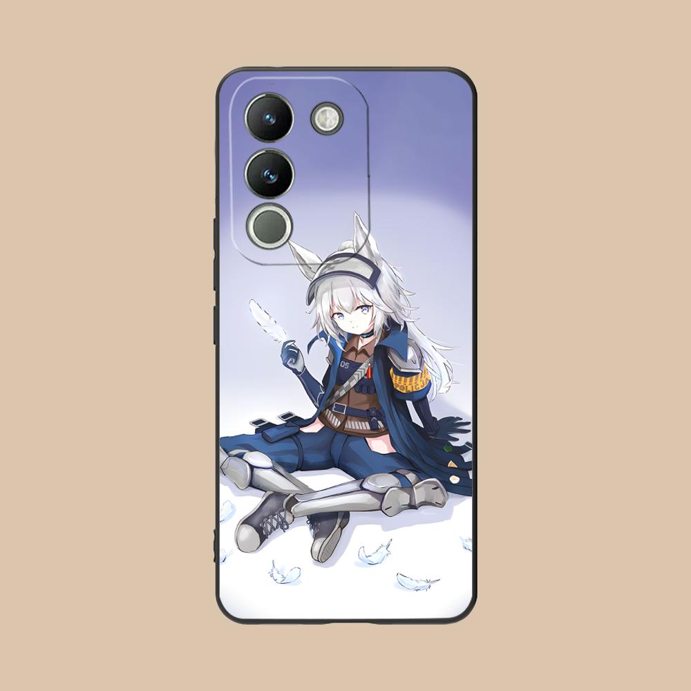 Arknights Grani Матовый ТПУ Чехол для Мобильного Телефона для VIVO Y77 76 75 74 73 72 58 56 55 51 50 38 36 Y19 Y18 Y03 Y01 5G Цветной Чехол