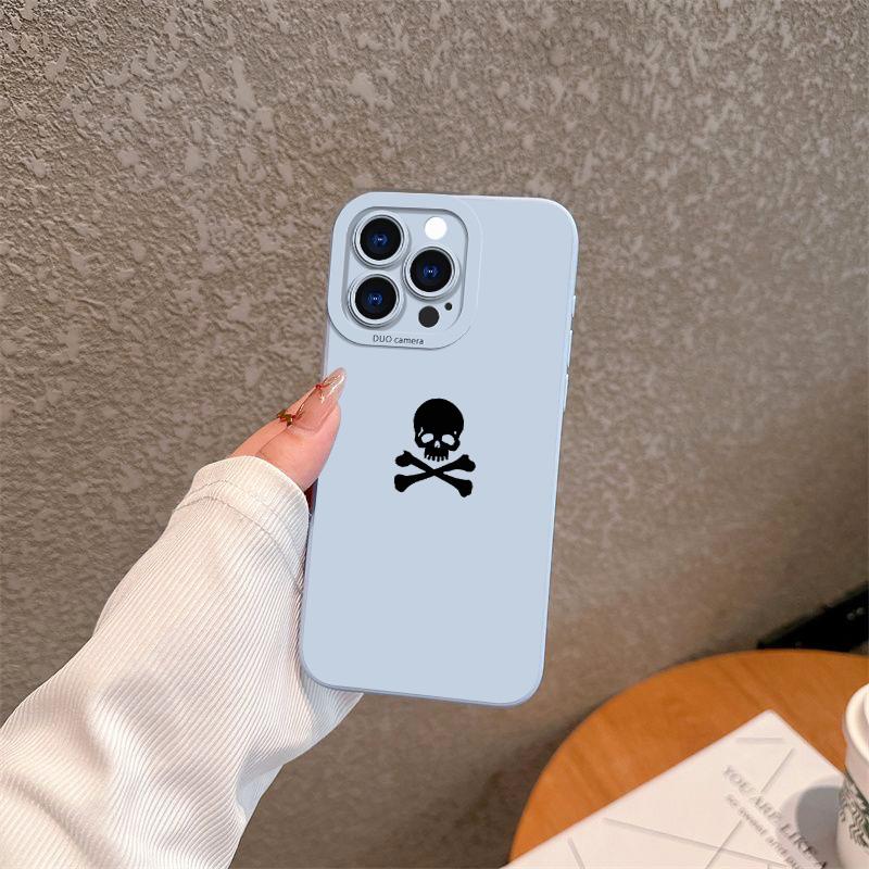 Чехол для телефона с графикой черепа для iPhone 17 Pro Max Air 16 16e 15 14 13 12 Mini 11 Pro Max Plus X XS MAX XR Задняя крышка
