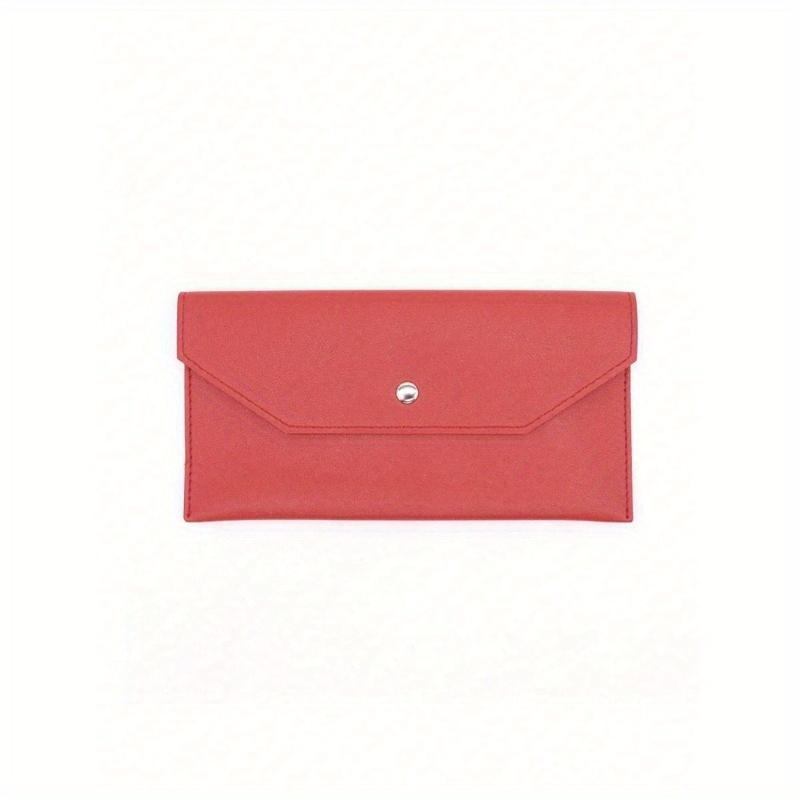 1 шт. женский кошелек Многоразовый кошелек-зажим для денег Конверт для хранения наличных денег и банковских карт со слотом для карт Портативный кожаный кошелек мужской