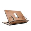 Height Adjustable Wooden Tablet or Book Stand | Adjustable Book Holder Tray and Page Paper Clips | Notebook Stand | Design Book Holder