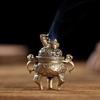Antique Incense Burner Buddhist Mini Kirin Incense Censer Retro Copper Sandalwood Incense Holder Ornament Home Office Decoration