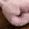 Fashion Winter Mink Velvet Five Finger Gloves Plush Warm Cold-proof Gloves Women Outdoors Cycling Solid Color Five Finger Gloves