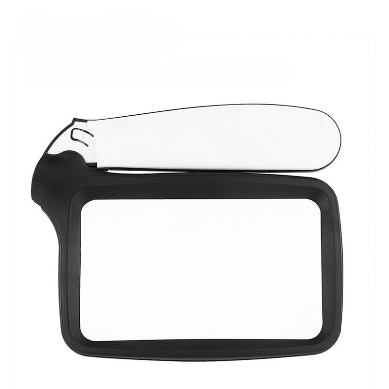 1 шт. Складная ручная лупа Пять светодиодных фонарей Пожилые люди Чтение газет Акриловая лупа высокой четкости