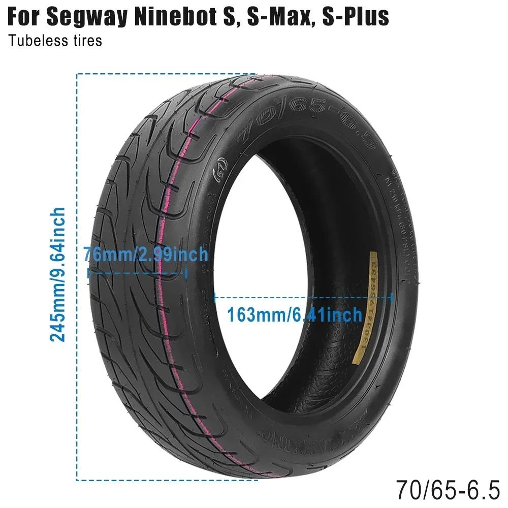 10x2.75-6.5 Tubeless Tire For Segway Ninebot Mini S Pro,S, S-Max, S-Plus Electric Scooter 70/65-6.5 Self-Balancing Outer Tires