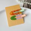 "2-Pack Y2K Fresh Juice Series Duckbill Hair Clips - Cute, Seamless, Side Bang Accessories"