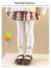 Girls' Heart Plaid Fleece Tights: Spring, Autumn, Winter - Toddler & Baby Layered Pants