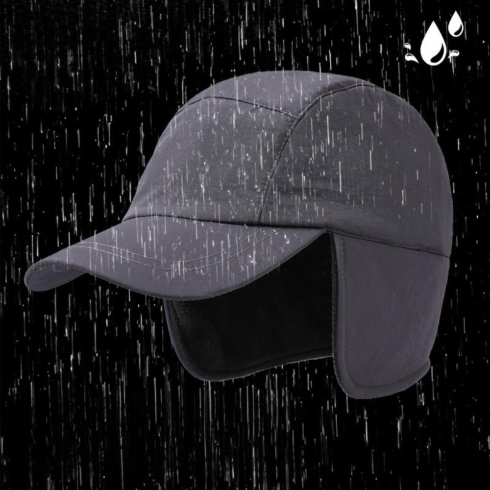 Толстая шапка-наушники, водонепроницаемая шапка для защиты ушей, повседневная мужская шапка, зима