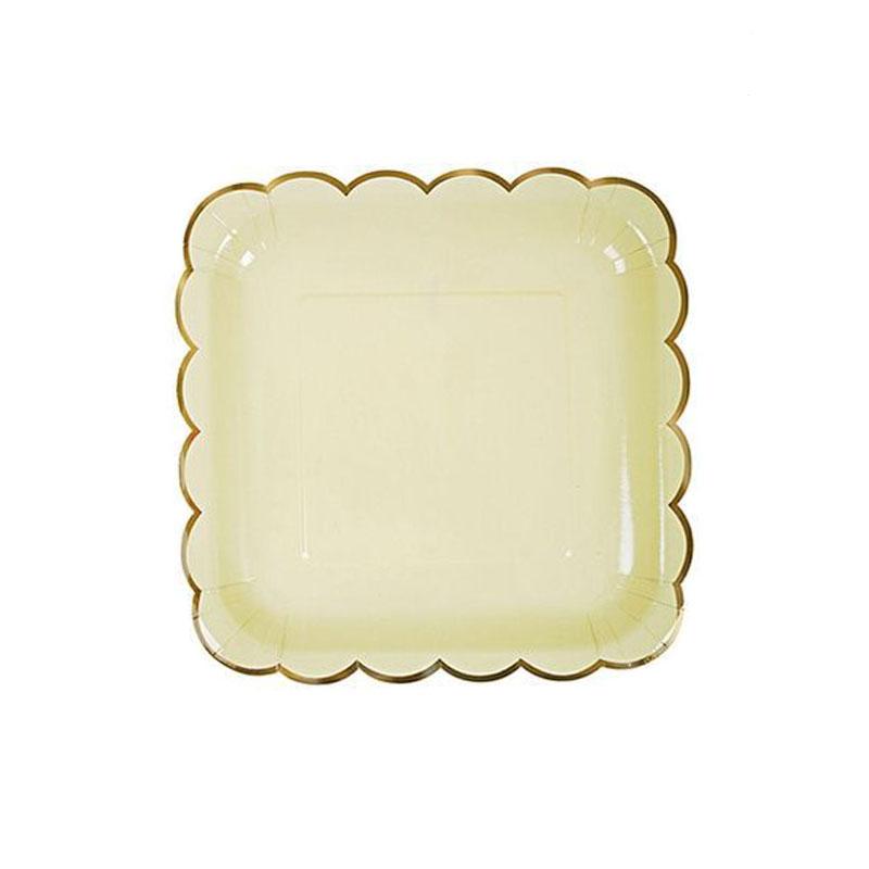 Одноразовые бумажные тарелки, кружевные стаканчики, горячее тиснение, кружевные десертные бумажные тарелки, столовая посуда, принадлежности для свадеб, дней рождения и вечеринок