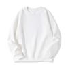 2025 New Round-Neck Sweatshirt for Men and Women, Autumn and Winter Pure White Trendy Brand Loose Fit Couple's Fleece-Lined Thickened Inner Layer Top