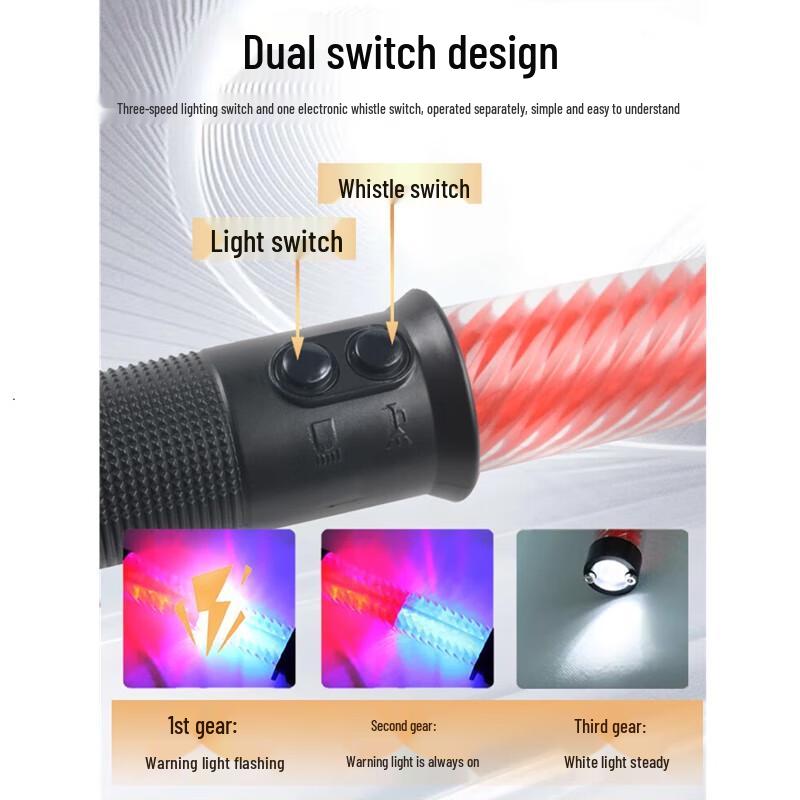 Rechargeable LED Traffic Command Baton