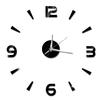 DIY Clock On The Wall Innovation Design Mirror Clock Wall Decoration Sticker Free Punch Wall Clock