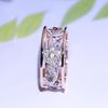 Elegant Women Classics Fashion Flower Plating Zircon Wedding Ring For Timeless Beauty