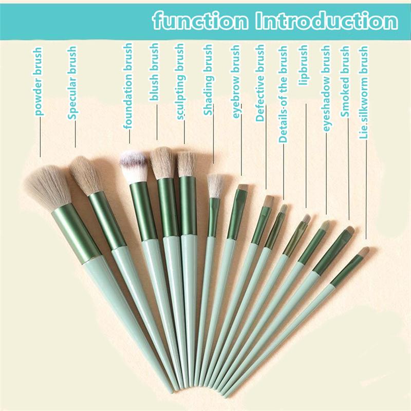 13pcs Professional Makeup Brush Set Beauty Highlighter Powder Foundation Concealer Brush Multifunctional Cosmetic Tool
