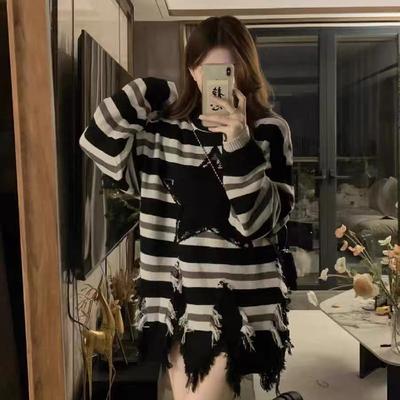 Осенне-зимний толстый свитер для мужчин в корейском стиле, модный свободный японский вязаный свитер, зимнее пальто в гонконгском стиле с ленивой нитью