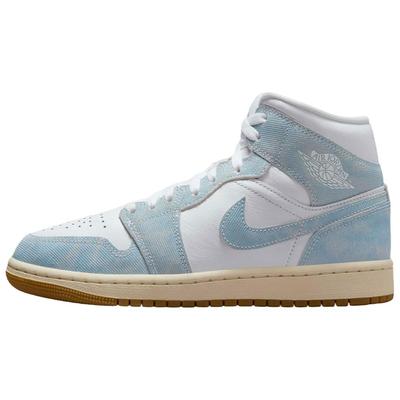 Женские кроссовки Air 1 Mid Denim Синие Голубые Парусиновые HQ2005-100