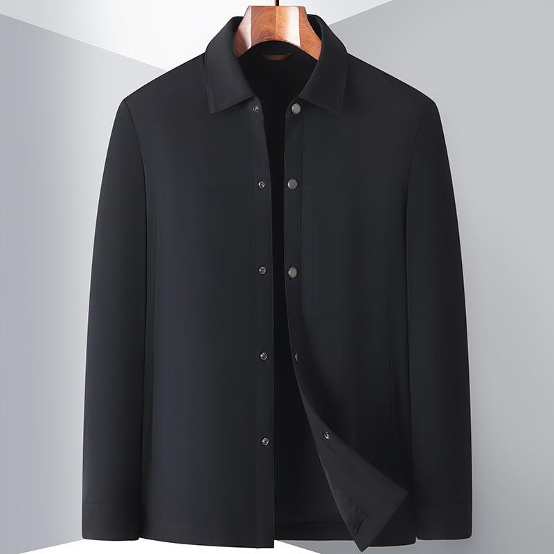 Весна и осень Легкая роскошная рубашка в стиле рабочей куртки Повседневная универсальная модная куртка Мужская куртка