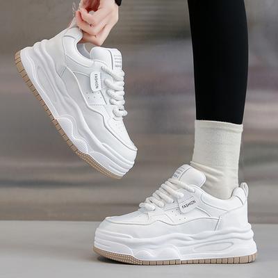 Женские кроссовки на платформе, повседневные модные уличные туфли на шнуровке, дышащая спортивная обувь высокого качества, кроссовки для бега и тенниса 35-40