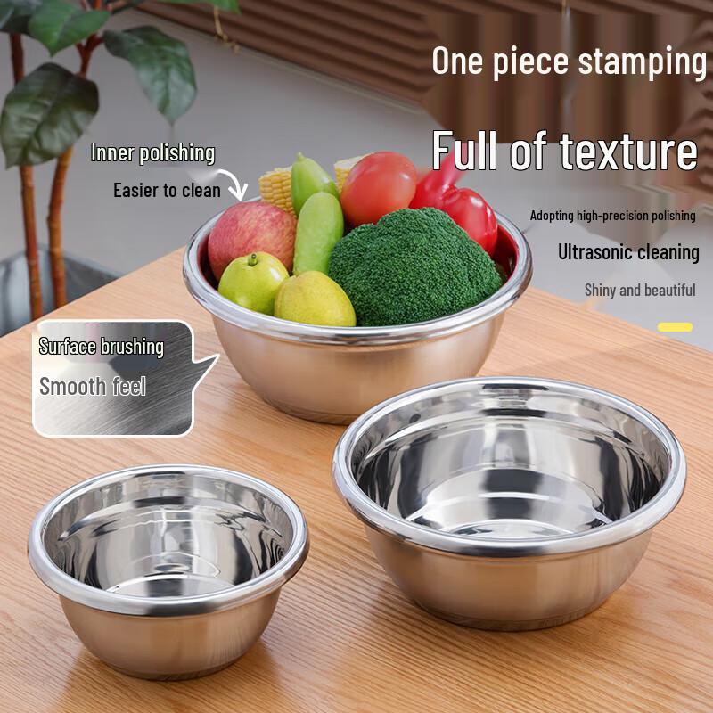 Chahua Zhenxiang Stainless Steel Mixing Bowl